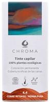 chroma tinte capilar natural cobre inteso 44 - henna pura 100 gr