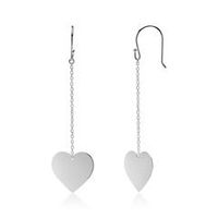 pendientes corazon de plata 925