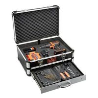taladro de percusion - bateria de iones de litio 2x18 v black  decker