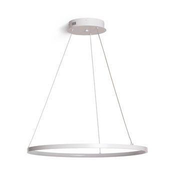 Lámpara Colgante Led 20w Aluminio Cct Seleccionable Ivalo Blanco