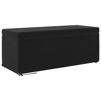 Taburete Negro 101 X 41 X 40 Cm Terciopelo Y Madera Fabricada Vidaxl
