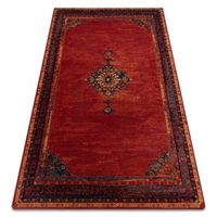 alfombra de lana polonia samarkand rojo rubi 200x300 cm