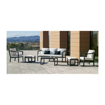Conjunto Terraza Jardín Aluminio Acapulco-8 Cómodo Y Resistente