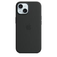 iphone 15 silicone case with magsafe - black
