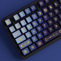 teclas de star-moon tinte de 5 caras sub pbt pc perfil oem pudin teclas retroiluminadas para teclado mecanico personalizado