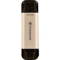 transcend jetflash 930c unidad flash usb 512 gb usb type-a  usb type-c 32 gen 1 31 gen 1 oro