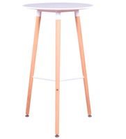 mesa alta estilo nordico blanco