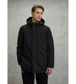 Blauer para hombre. 25WBLUK03142 Parka con capucha extraíble Chester negro (L), Casual, Poliéster