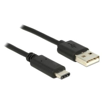 Cable USB DeLOCK 83600 1 m USB 2.0 USB C a USB A Negro