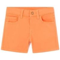 mayoral pantalones 206 bermuda sarga 5b basica naranja para nino