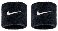 munequera de esponja  x2  nike swoosh classic negro