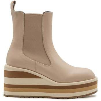 PALOMA BARCELÓ Botines LIA NAPPA IVORY para mujer