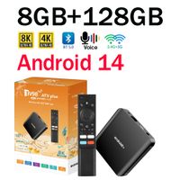 tv98 atv plus tv box 8gb 128gb android14 allwinner h313 quad core 4g 5g dual wifi bt50 control de voz inteligente hd 4k 8k tv box iptv