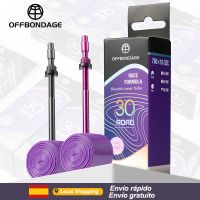 offbondage 2pcs camara de aire ultraligera de tpu para bicicleta 28g 700c 18 23 25 28 30 32 tubo de neumatico de material tpu para bicicleta de carretera valvula de aleacion de aluminio de