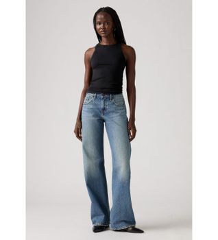 Levi's para mujer. A5566-0028 Jeans Loose azul (30/32), Casual, Algodón, Denim