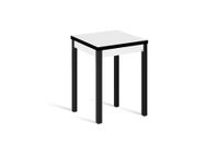 mesa cocina alta extensible libro 65130x65 cm blanco pata negro