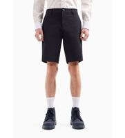 ax armani exchange para hombre 8nzs49znyzz1583 short tejido liso marino 28 casual poliamida