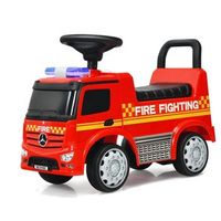 coche de bomberos para ninos con licencia mercedes benz coche de empuje 62 x 29 x 43 cm rojo