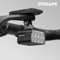 faro de bicicleta de elevacion remota inalambrico 1800 lumenes lampara frontal de elevacion aleacion de aluminio cyclami cyc1800 para carretera mtb y montana