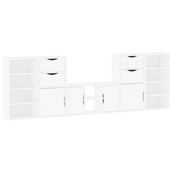 Muebles De Tv 5 Uds. Con Almacenaje 