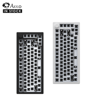 kit de teclado mecanico para juegos akko 5075b via 75 rgb 35 pines intercambiable en caliente cableado24gbt 50 inalambrico personalizable con perilla y gasket