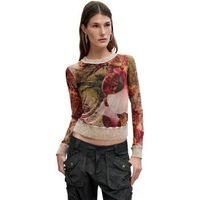 desigual camiseta manga larga tsorchidslacroix 26wwtk22 para mujer