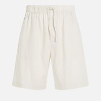 calvin klein linen-blend sleep shorts - xl