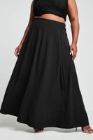 yours falda maxi negra mujer curvy y tallas grandes yours