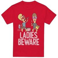 beavis  butthead camiseta ladies beware para hombre