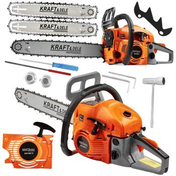 Motosierra Térmica Profesional 5,9 Cv 40 O 45 Cm Con Accesorios