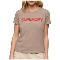 superdry camiseta t-shirt sportswear logo ajuste manches courtes femme para mujer