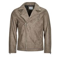 jack  jones cazadora de cuero jjrocky faux suede biker jacket para hombre