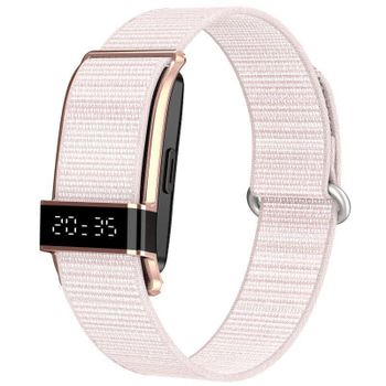 Pulsera de actividad Blossom S18 Bluetooth LED digital Rosa 45 días IP68 ritmo cardíaco oxígeno sueño