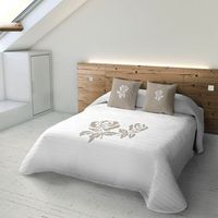 colcha bouti roses lino cama 135