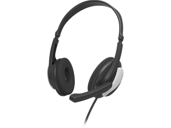 Auriculares de oficina - Hama HS-P100 V2, Circumaurales, Estéreo, 2 Metros, Negro