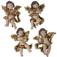 set 4 musico beige y dorado