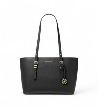 Michael Kors para mujer. 30T5GQNT2L Bolso Shopper negro (OSFA), Casual, Piel