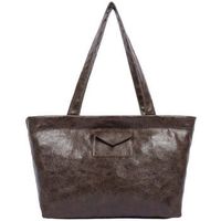 lancaster bolsa bolso tote con cremallera retro kba marron para mujer