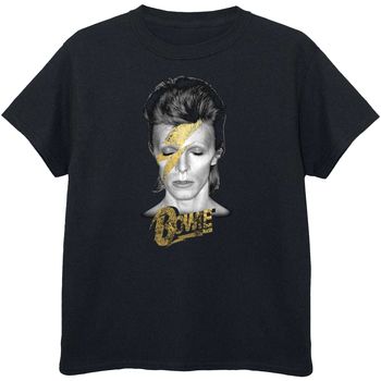 David Bowie Camiseta Aladdin Sane Gold para niña