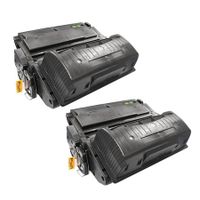 compatible multipack hp laserjet 4250dn printer toner cartridges 2 pack -q5942a