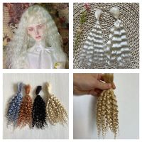 ultimas muchos colores culry blanco munecas reborn mohair negro marron colores diy muneca bjd muneca reborn pelucas de pelo accesorios