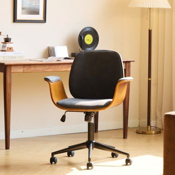 Silla de escritorio en madera negro