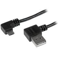 cable de 1m micro usb con conector acodado a la derecha