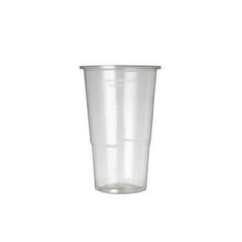 Value Flexiglass 1/2 Pint Clear Plastic Glass (Pack 50)