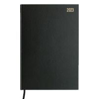 2023 diary a5 week to view - black