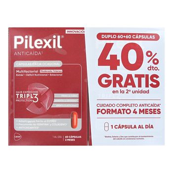 Pilexil anticaida ocasional Duplo 60+60 capsulas