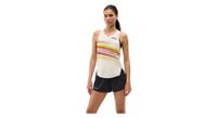 camiseta sin mangas hoka race day blanca mujer