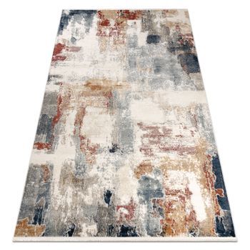 Distin 0144b Blanco / Rosa / Polvo Alfombra Moderna - Abstracción, Vi 80x150 Cm