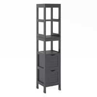 armario de bano vilda 30 x 144 cm con 2 cajones vicco