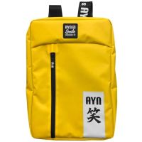 smile akira mochila para portatil hasta 16 impermeable antirrobo amarilla